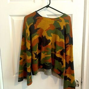 EUC Madewell camo sweater